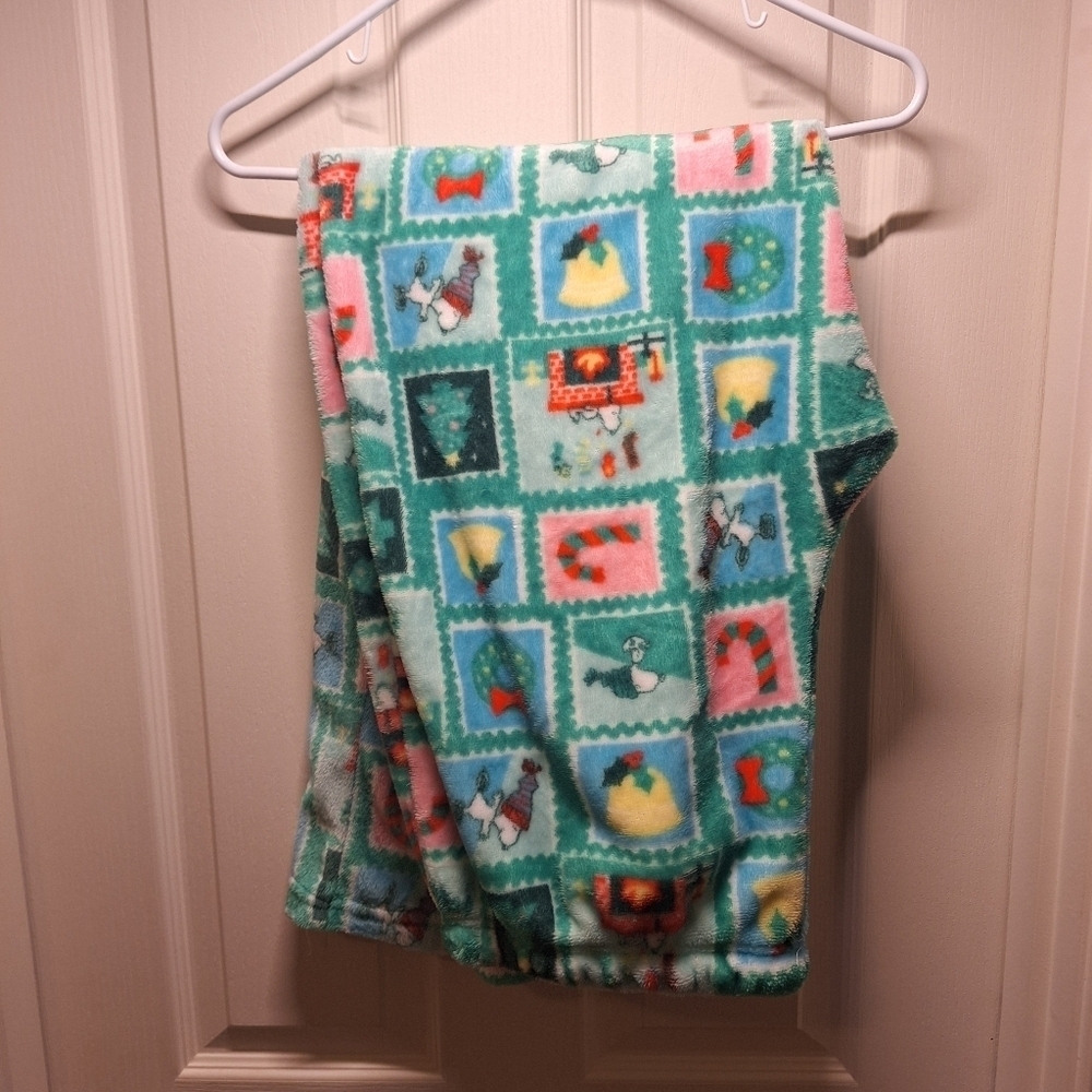 Peanuts Snoopy Christmas Fleece Pajama Pants Extra Large